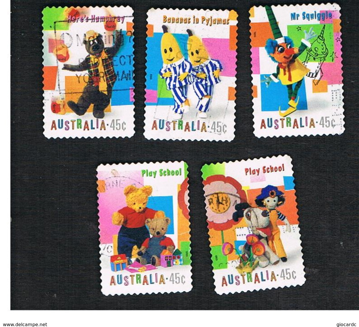 AUSTRALIA  -  SG 1871.1875  -      1999 TELEVISION: COMPLET SET OF 5   -       USED - Used Stamps