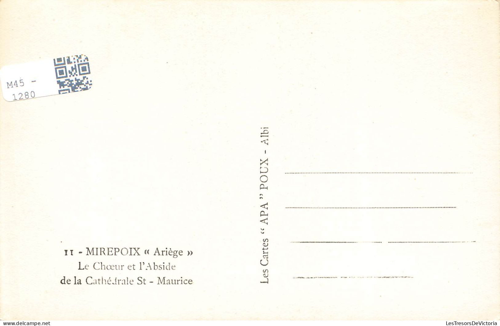 FRANCE - Mirepoix - Le Chœur Et L'abside De La Cathédrale Saint Maurice - Carte Postale - Mirepoix