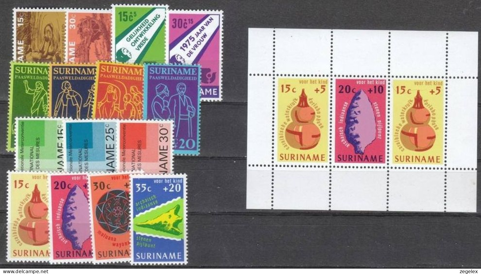 Suriname 1975 Year - Complete - MNH/**/postfris - Suriname ... - 1975