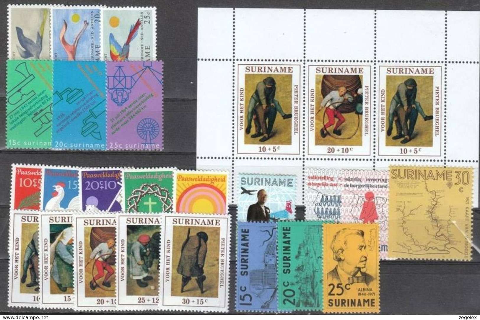 Suriname 1971 Year - Complete - MNH/**/postfris - Suriname ... - 1975