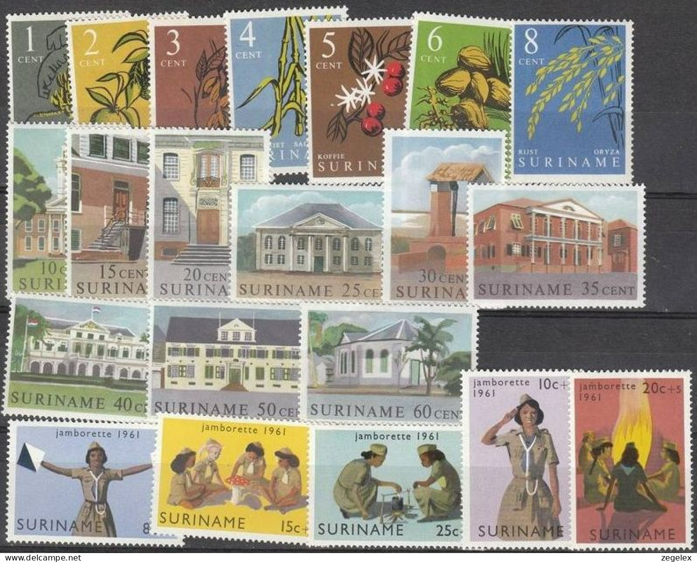 Suriname 1961 Year - Complete - MNH/**/postfris - Surinam ... - 1975