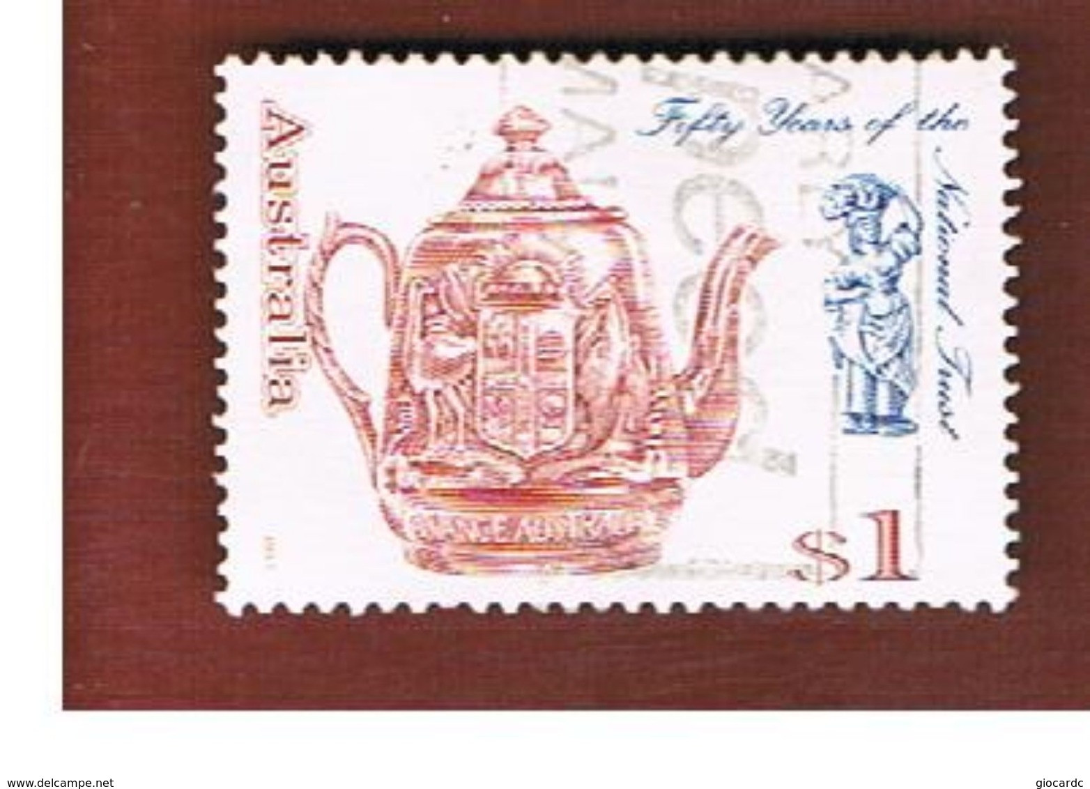 AUSTRALIA  -  SG 1516  -      1995  TEAPOT & STATUETTE         -       USED - Used Stamps