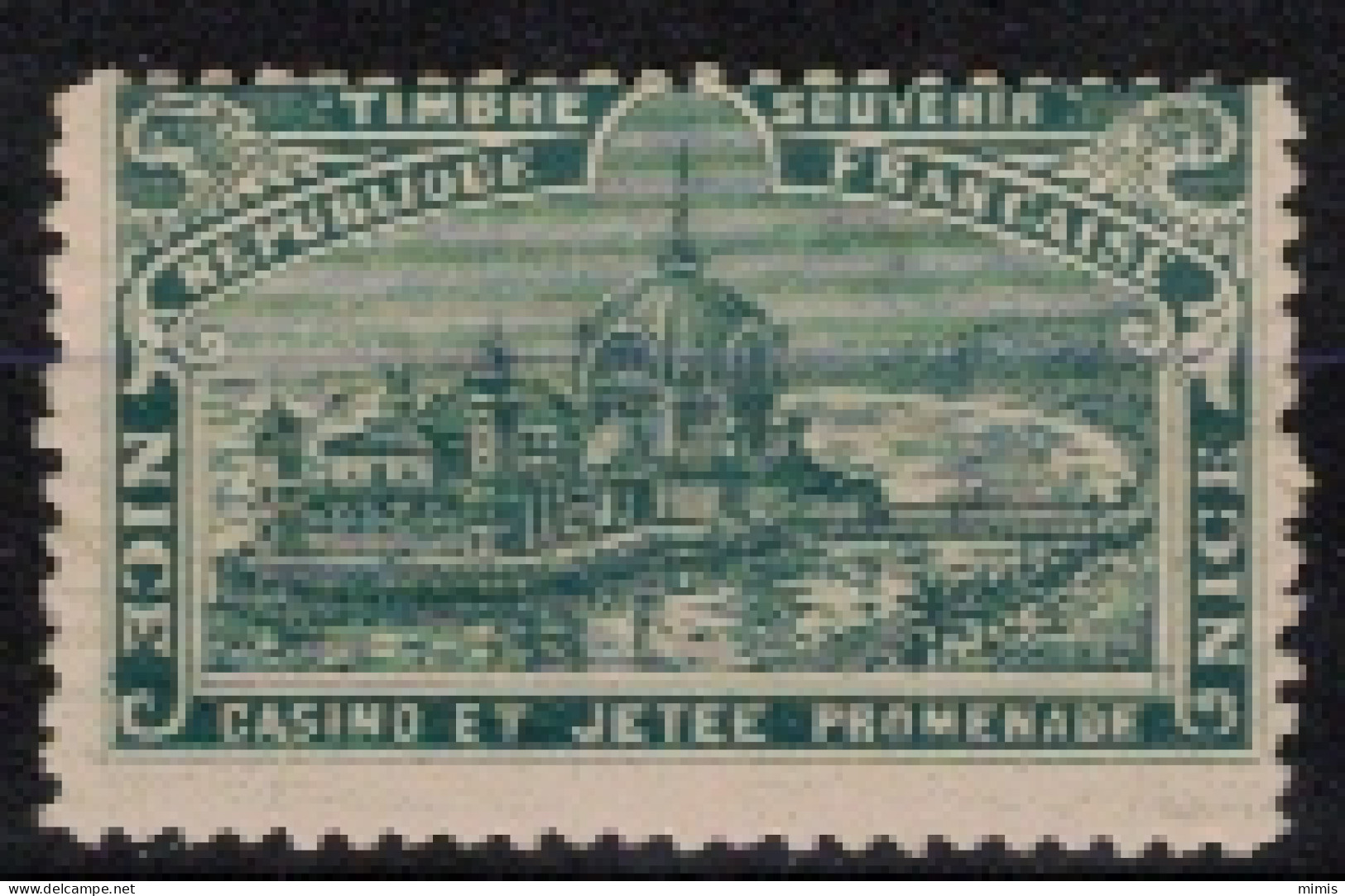FRANCE     VIGNETTES      Exposition Universelle Paris 1900   Casino Et Jetée  Promenade - Tourism (Labels)