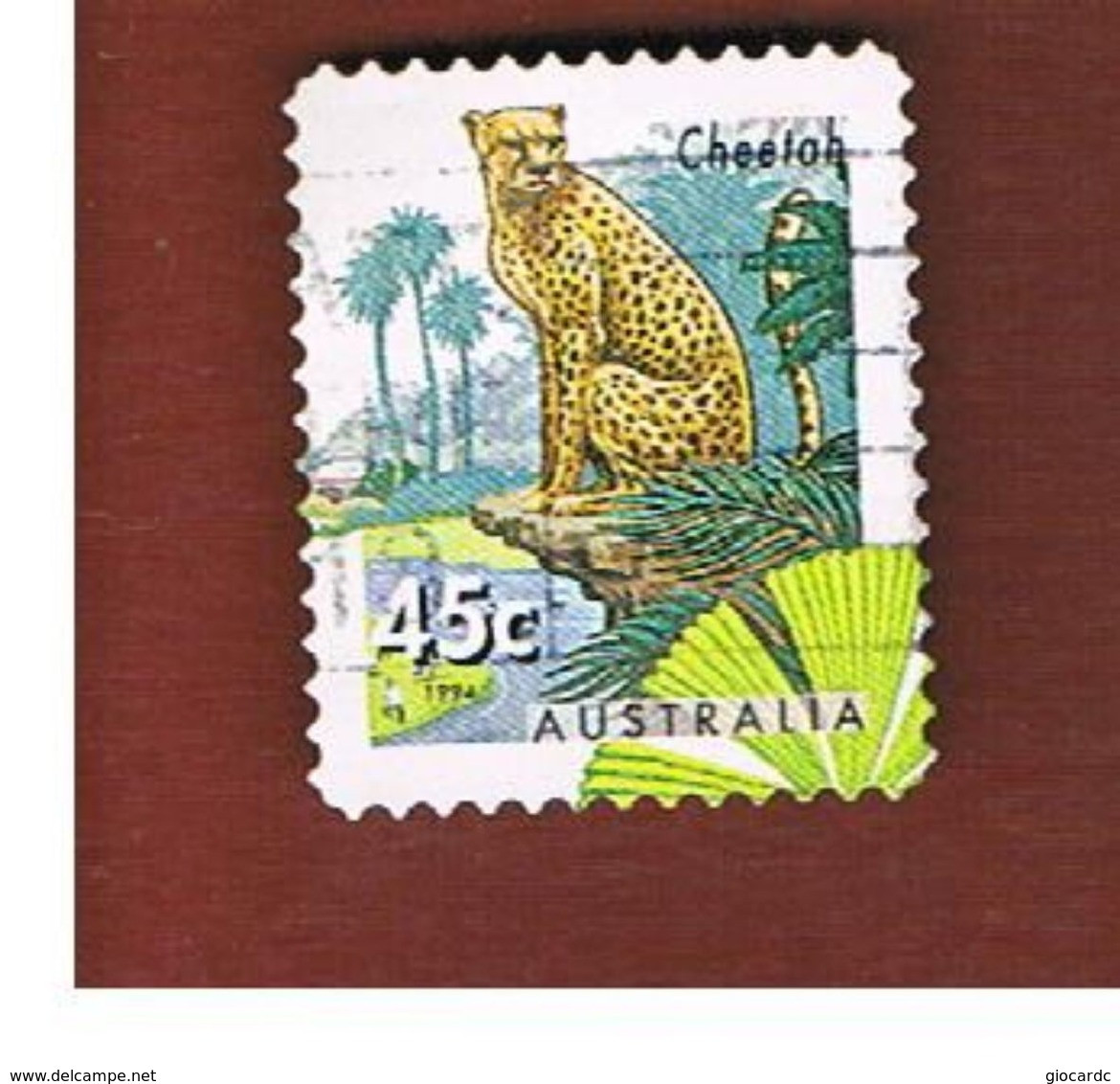 AUSTRALIA  -  SG 1486  -      1994  ANIMALS: CHEETAH   -       USED - Gebruikt