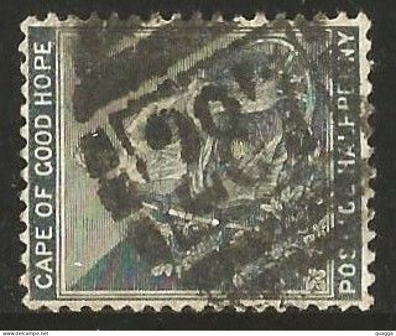 Cape Of Good Hope  BONC 287 = GREEN POINT Postmark. - Cape Of Good Hope (1853-1904)