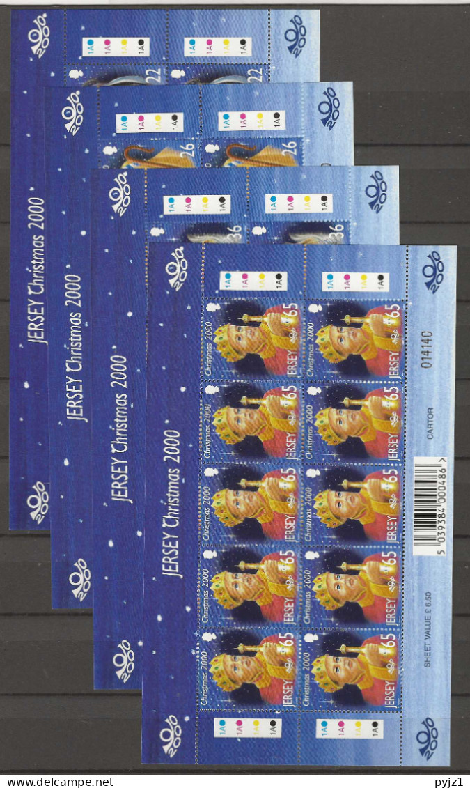 2000 MNH Jersey Mi 957-60 Kleinbogen Postfris** - Jersey