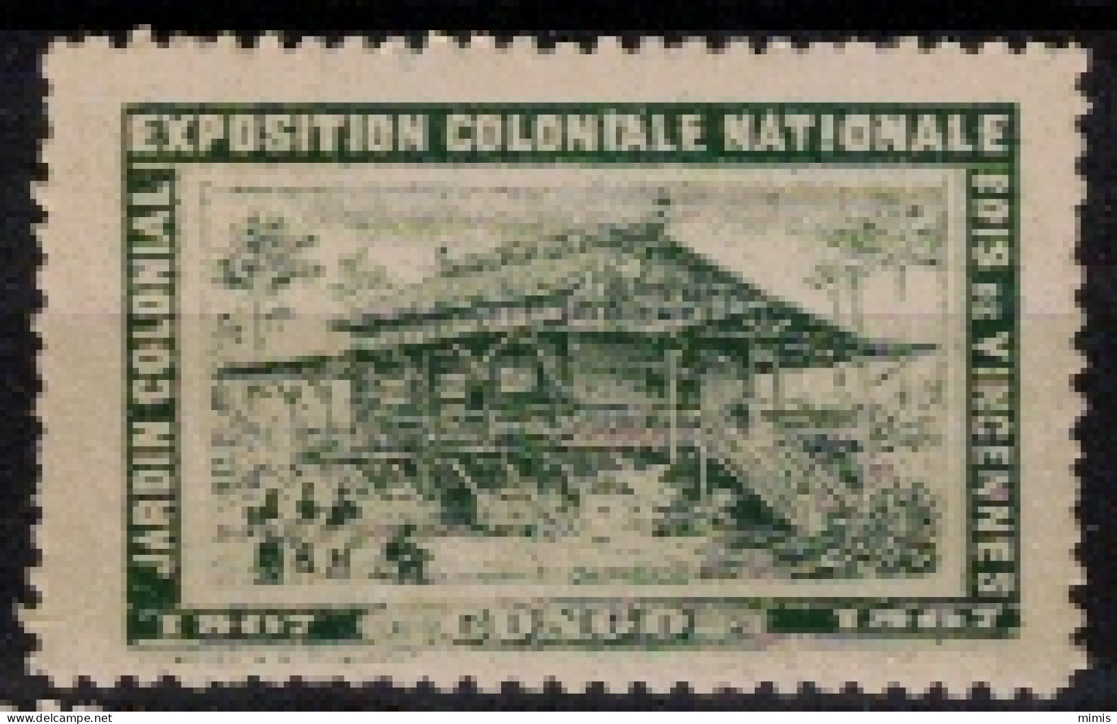 FRANCE     VIGNETTES      Exposition Coloniale Nationale  Bois De Vincennes  Congo - Tourism (Labels)