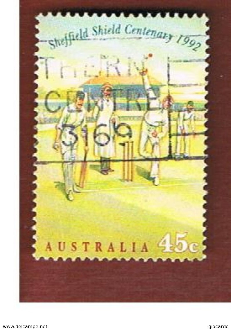 AUSTRALIA  -  SG 1382  -      1992  CRICKET: GAME IN PROGRESS    -       USED - Usati