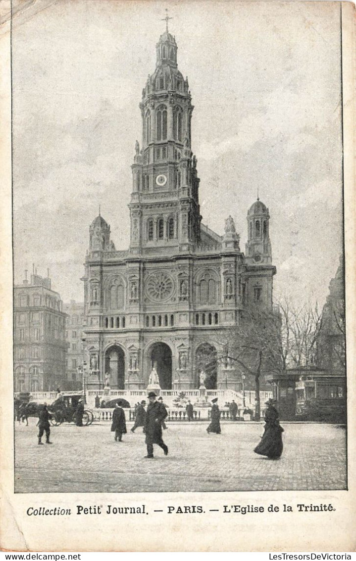 FRANCE - Petit Journal - Paris - Vue Générale De L'église De La Trinité - Animé - Carte Postale Ancienne - Eglises