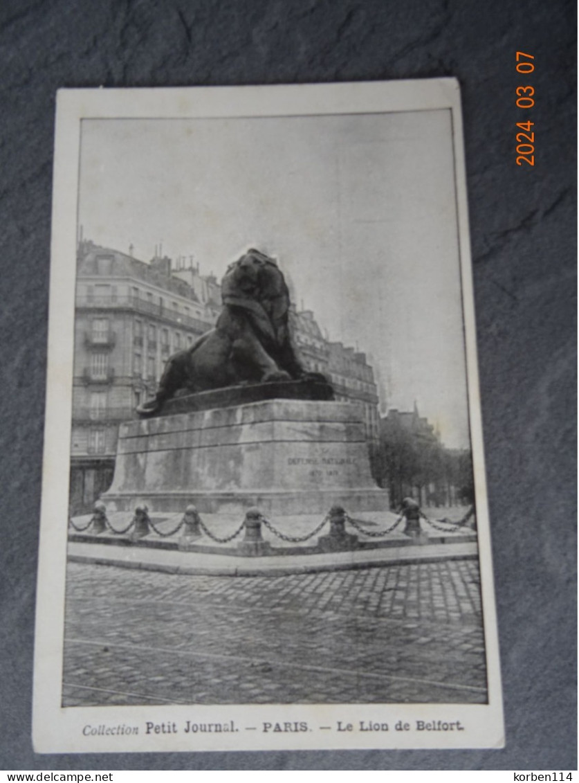 COLLECTION   PETIT JOURNAL   "  LE LION DE BELFORT  " - Statue