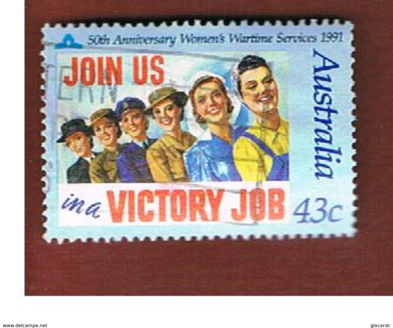 AUSTRALIA  -  SG 1283  -      1991  ANZAC: WOMEN SERVICES  -       USED - Gebruikt
