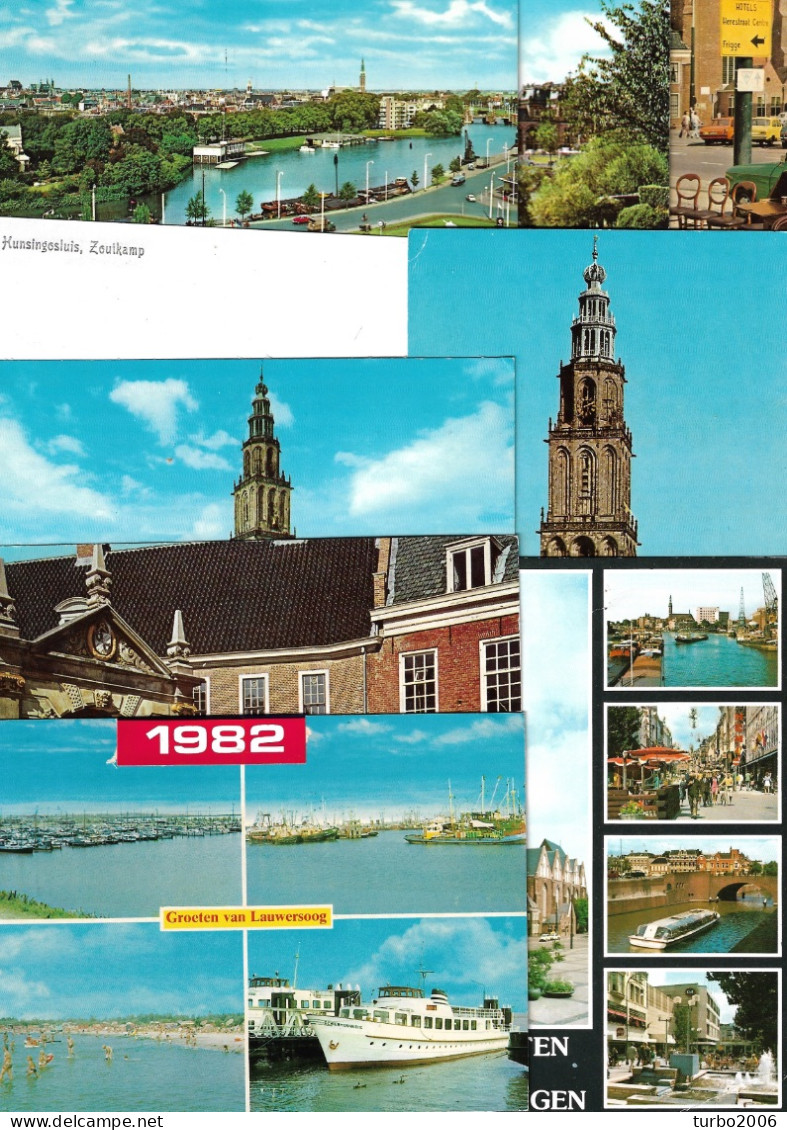 Grongingen Merendeels Stad Vanaf 1977 8 X Kleur (waarvan 2 X Gelopen En 1 ZW Repro) Zoals Getoond Op 10 Scans - Groningen