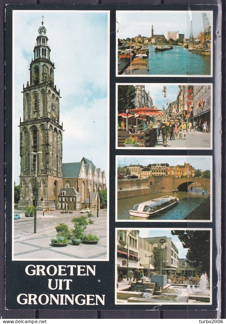 Grongingen Merendeels Stad Vanaf 1977 8 X Kleur (waarvan 2 X Gelopen En 1 ZW Repro) Zoals Getoond Op 10 Scans - Groningen