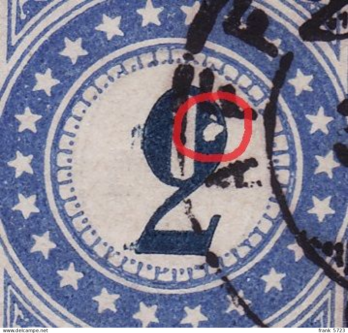 Schweiz: Abart Portomarke ZNr. 2K.2.02 (Plattenfehler: Beschädigung Der Ziffer) Gestempelt - Portomarken