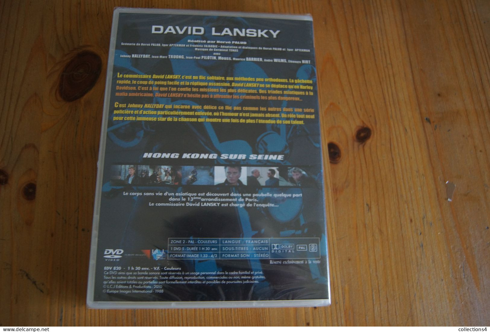 JOHNNY HALLYDAY DAVID LANSKY HONG KONG SUR SEINE DVD NEUF SCELLE - Action, Aventure