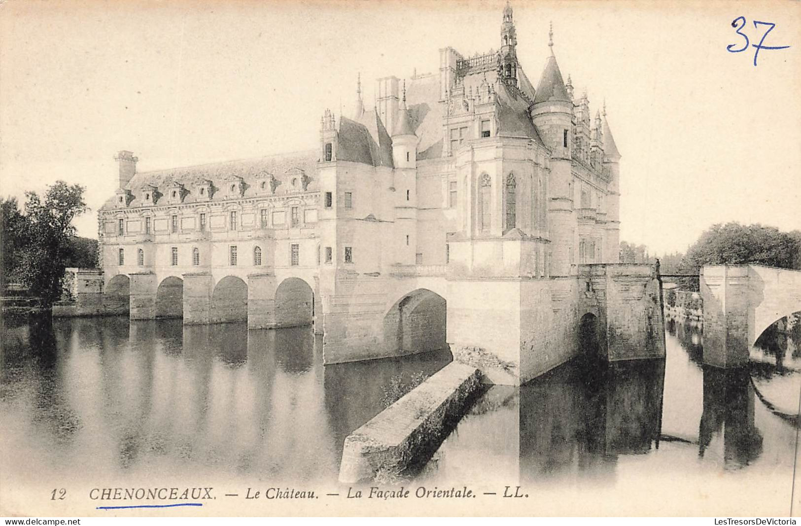 FRANCE - Chenonceaux - Le Château - Façade Orientale - Carte Postale Ancienne - Chenonceaux