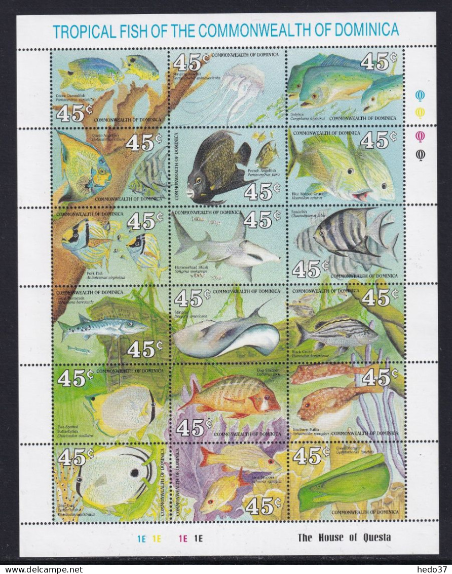 Dominique N°1187/1204 - Poissons - Neuf ** Sans Charnière - TB - Dominica (1978-...)