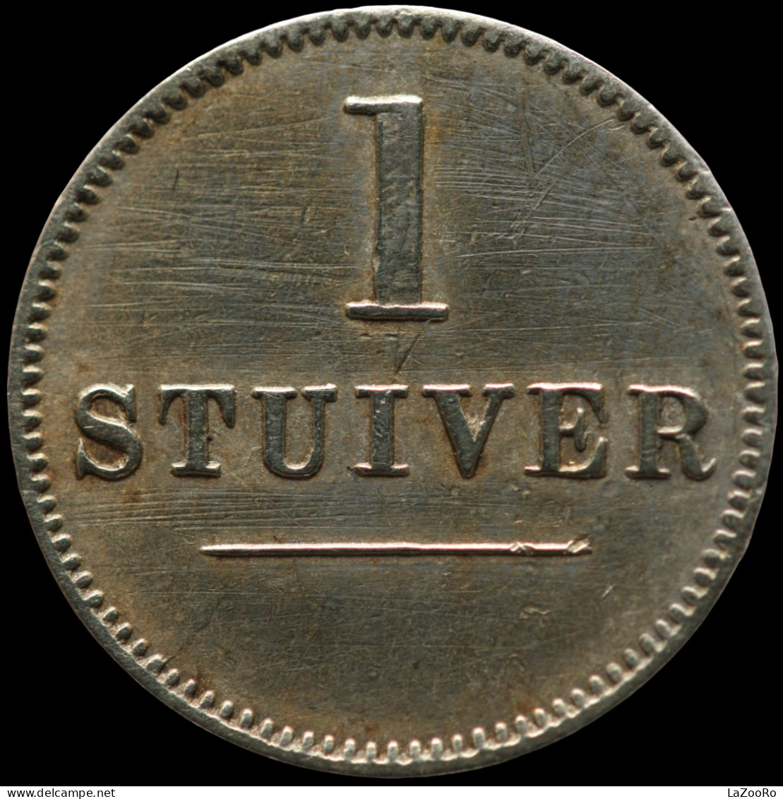 LaZooRo: Curacao 1 Stuiver 1880 VF - Netherlands Antilles