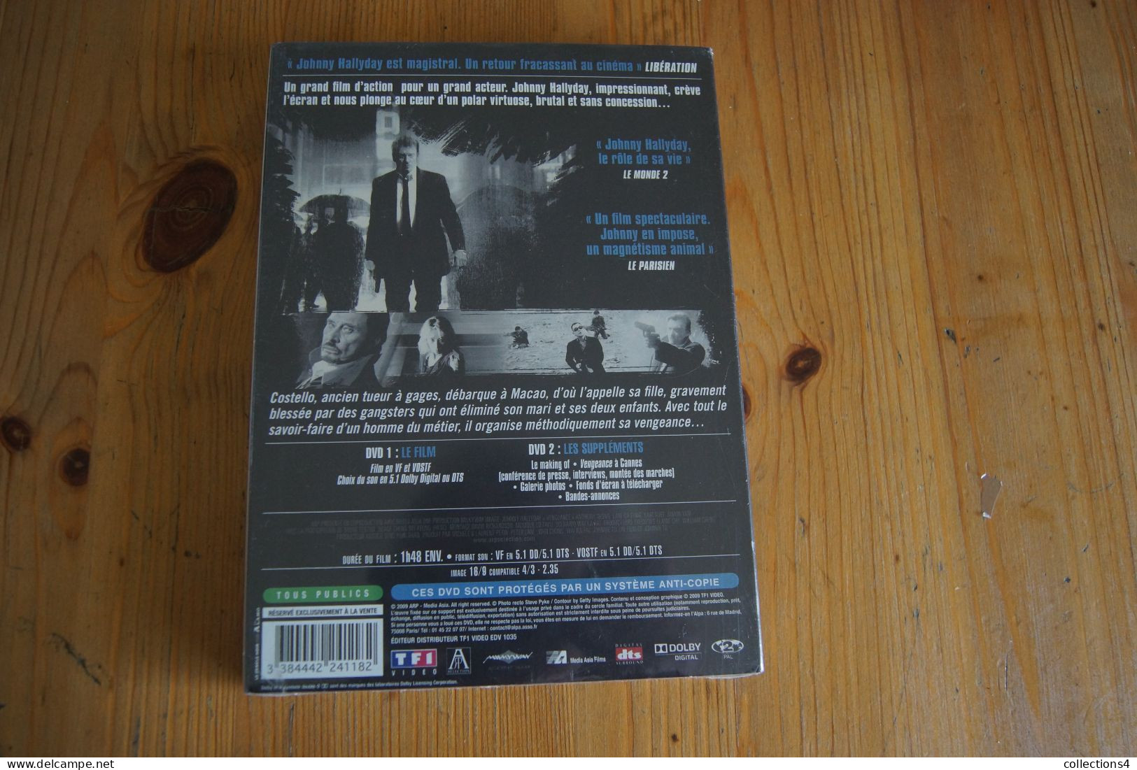 JOHNNY HALLYDAY VENGEANCE  RARE DVD NEUF SCELLE EDITION COLLECTOR 2 DVD + LIVRET - Acción, Aventura