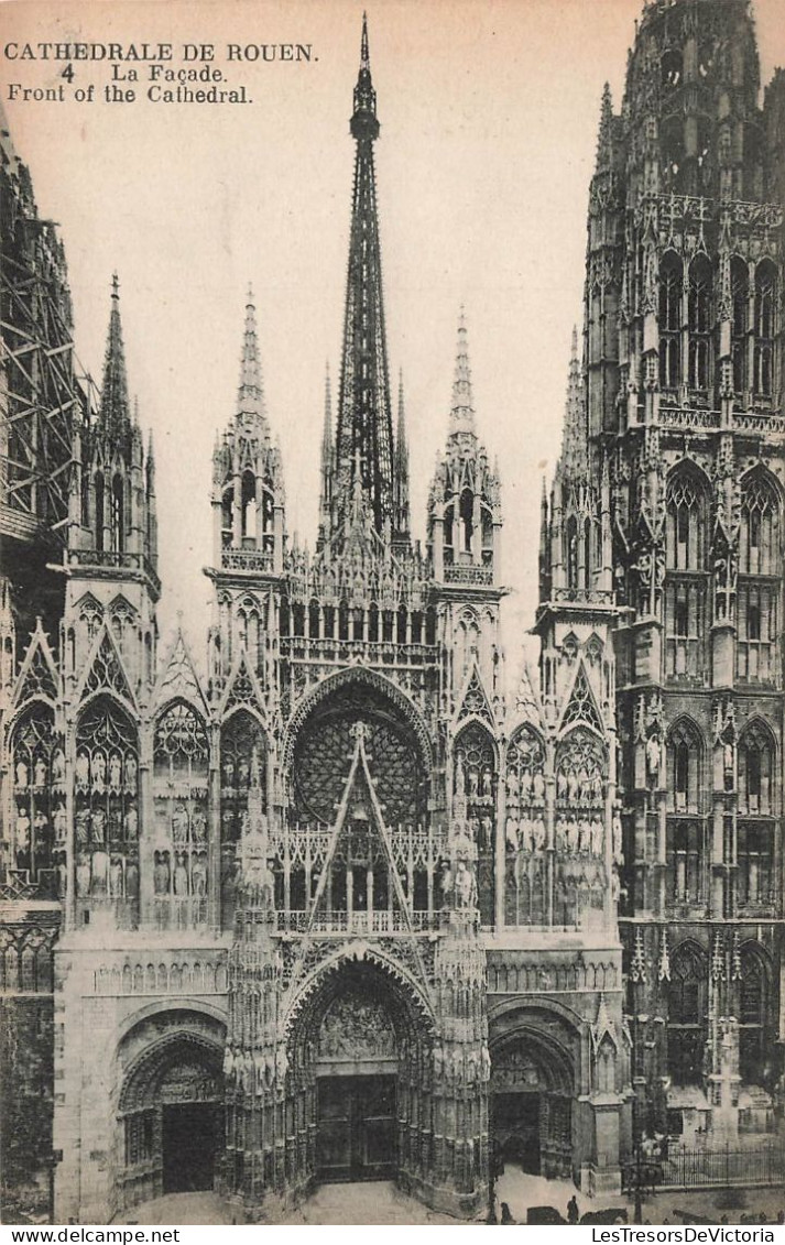 FRANCE - Cathédrale De Rouen - Vue De La Façade - Front Of The Cathedral - Carte Postale Ancienne - Rouen