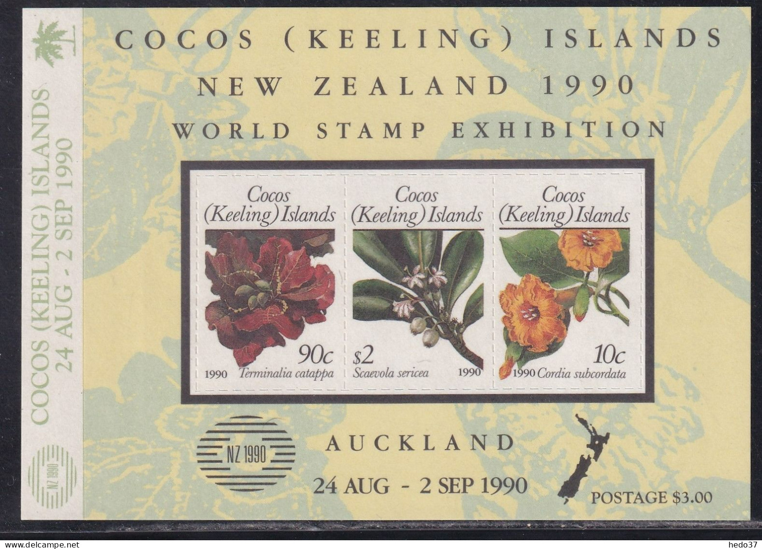 Cocos Islands BF N°10 - Fleurs - Neuf ** Sans Charnière - TB - Islas Cocos (Keeling)