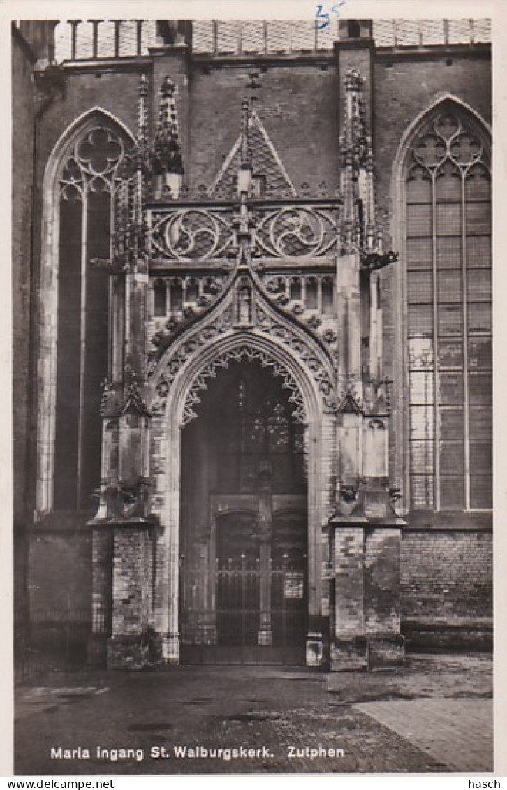 3694	5	Zutphen, St Walburgskerk, Maria Ingang (zie Boven In (35)  - Zutphen