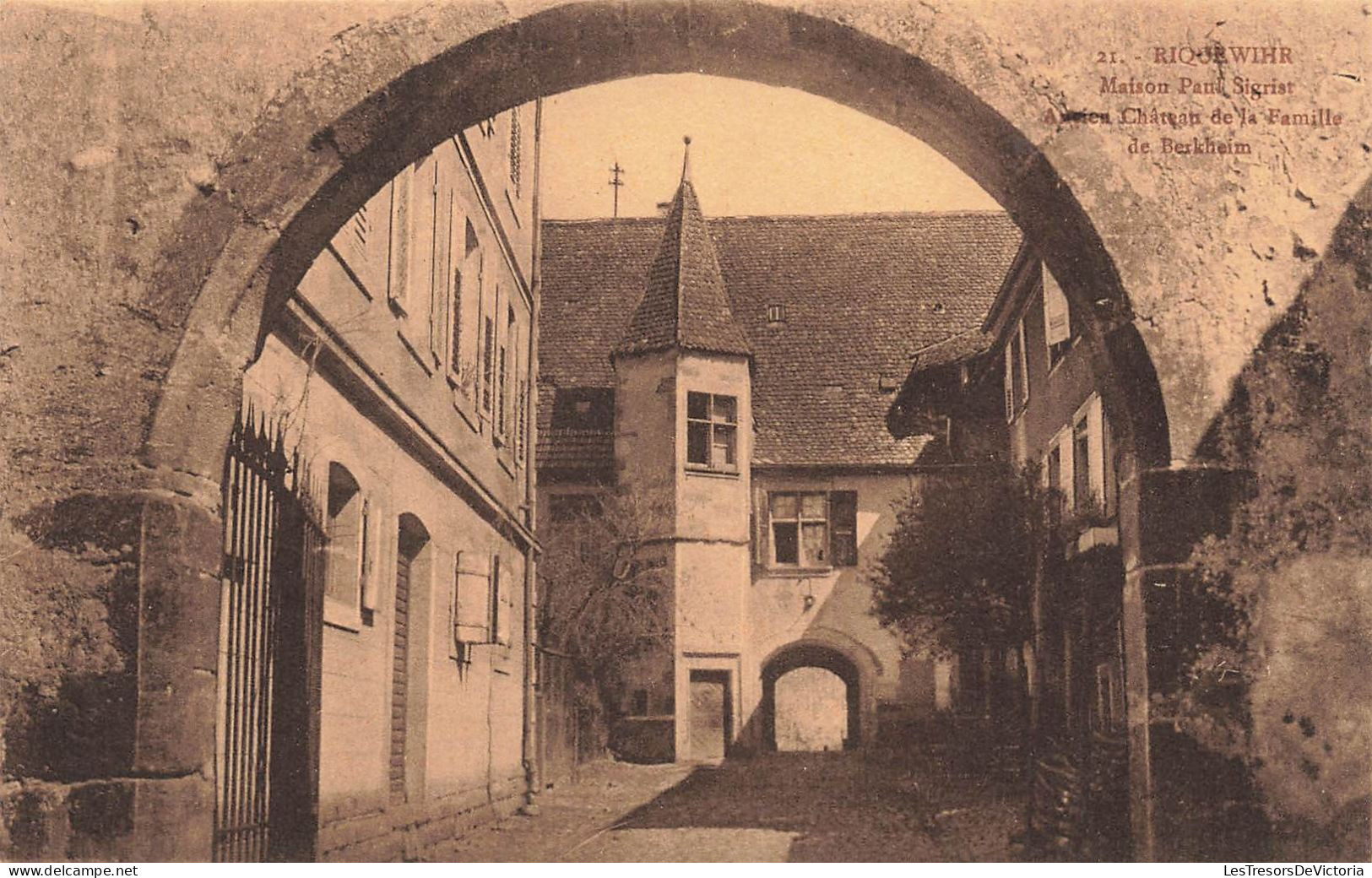 FRANCE - Riquewihr - Maison Paul Sigrist - Ancien Château De La Famille De Berkheim - Carte Postale Ancienne - Riquewihr