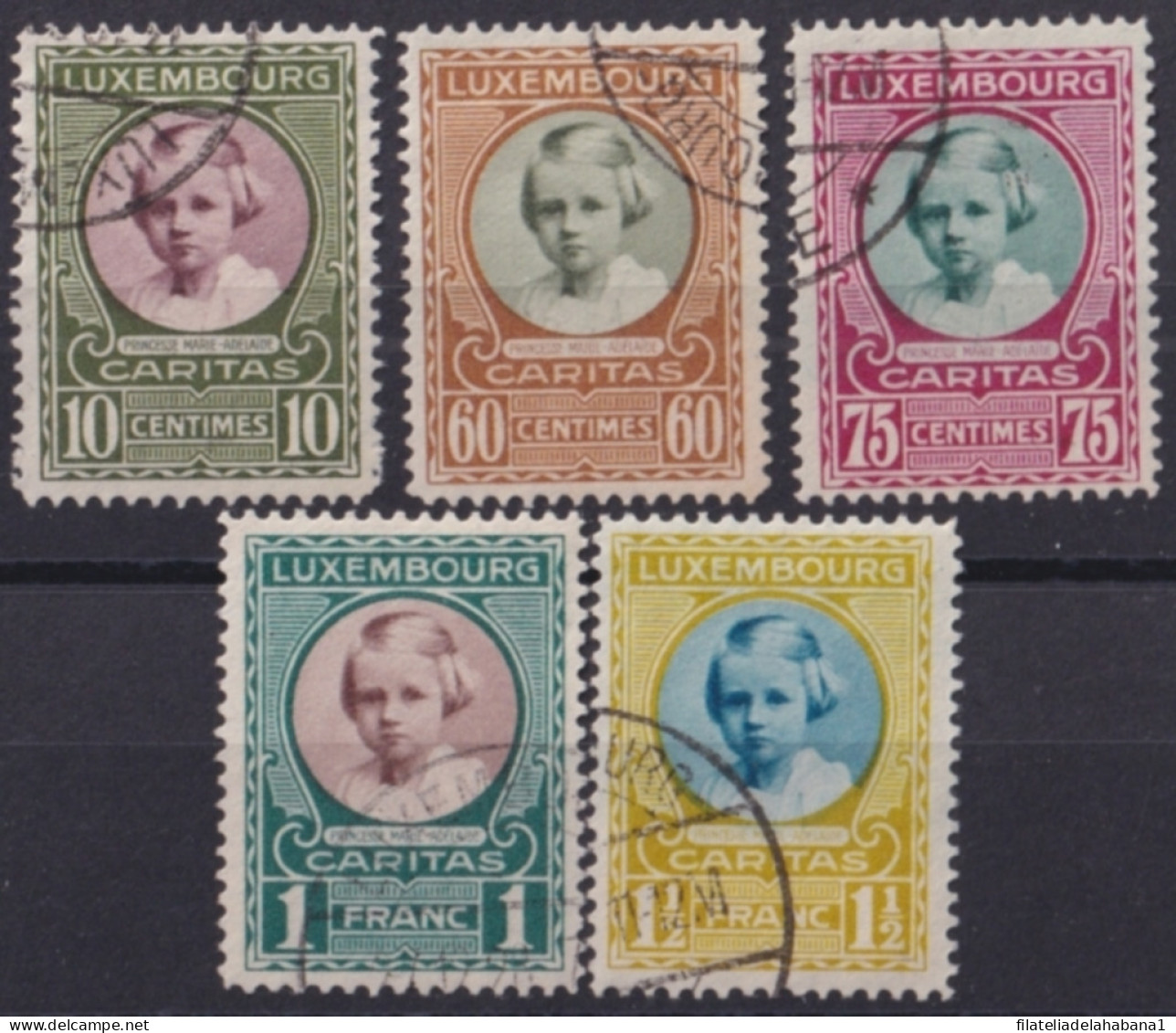 F-EX48509 LUXEMBOURG 1928 PRINCESS ADELAIDE SEMIPOSTAL USED + 30€.  - Used Stamps