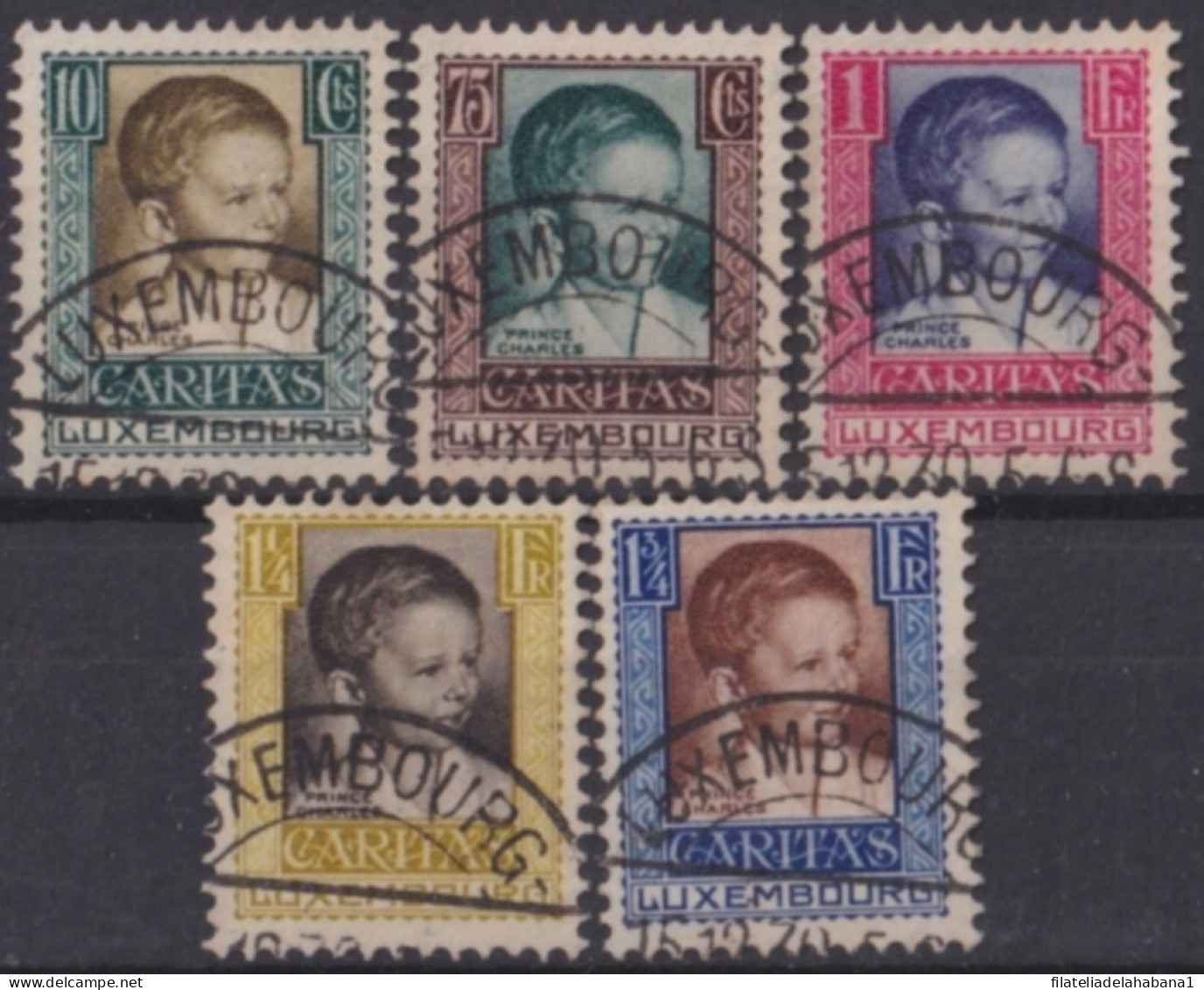 F-EX48514 LUXEMBOURG 1930 CHILD WELFARE CHILD SEMIPOSTAL USED + 50€.  - Usados