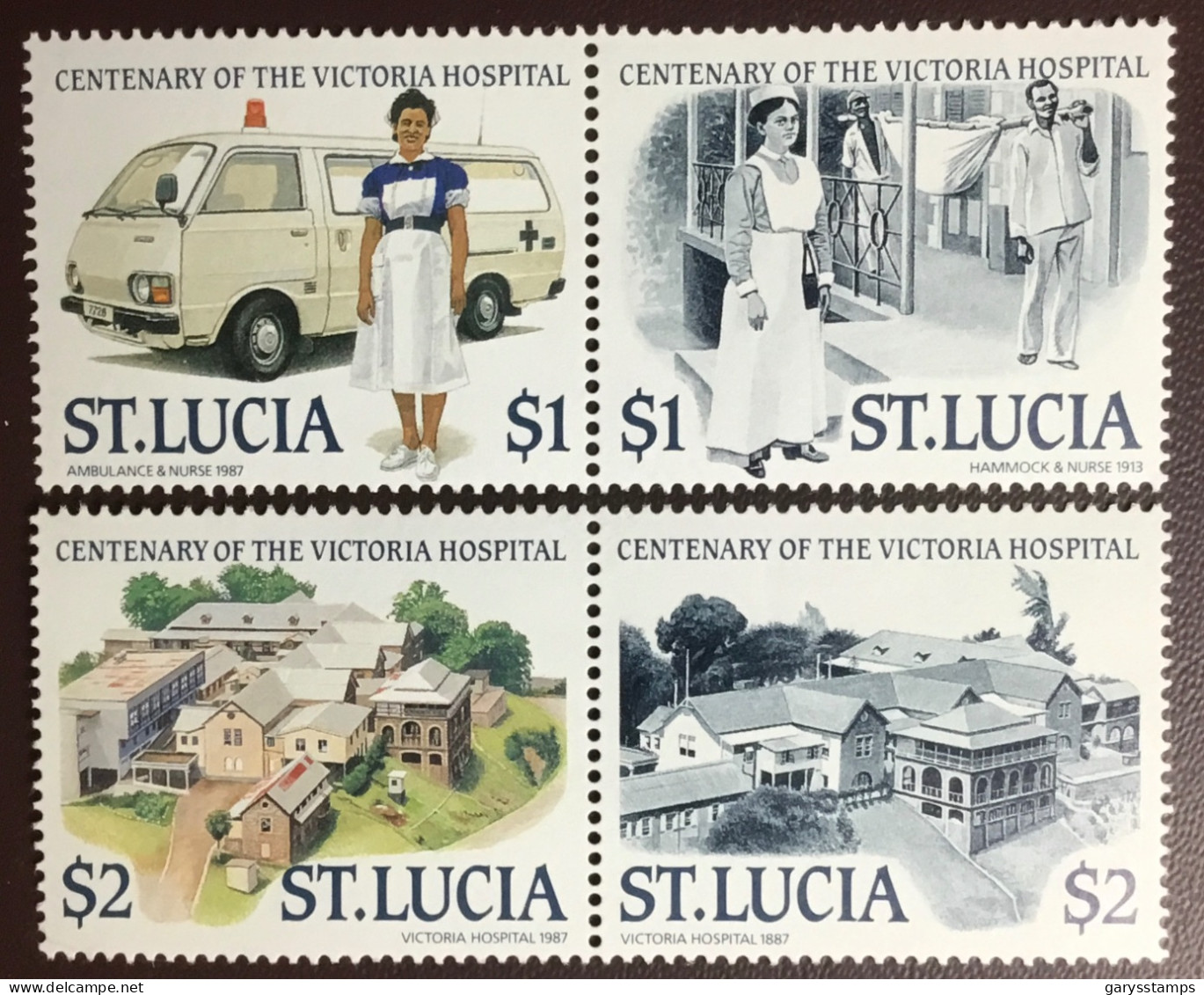 St Lucia 1987 Hospital Centenary MNH - St.Lucia (1979-...)