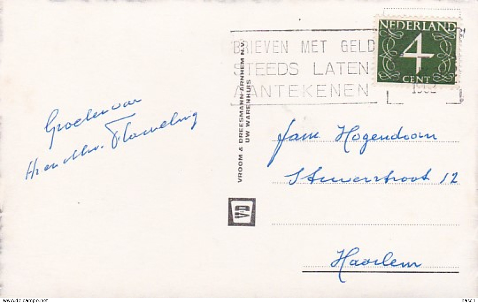 3694	77	Armhem, Velperplein M. Nillmij-Torenflat (Zie Auto’s) (poststempel 1952) - Arnhem