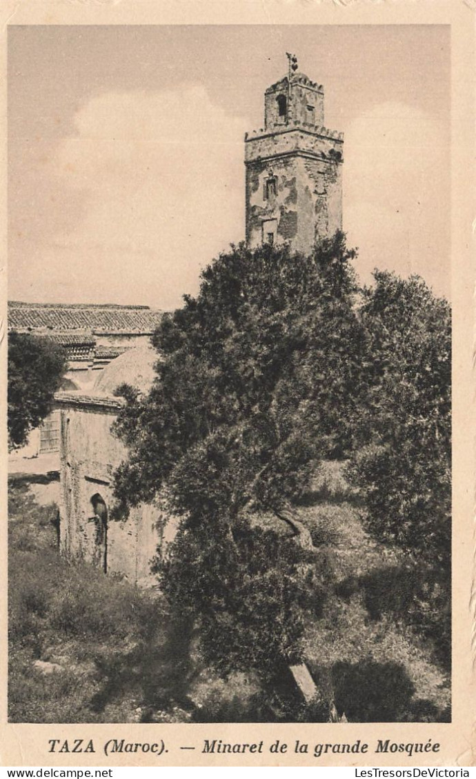 MAROC - Taza - Minaret De La Grande Mosquée - Carte Postale Ancienne - Other & Unclassified