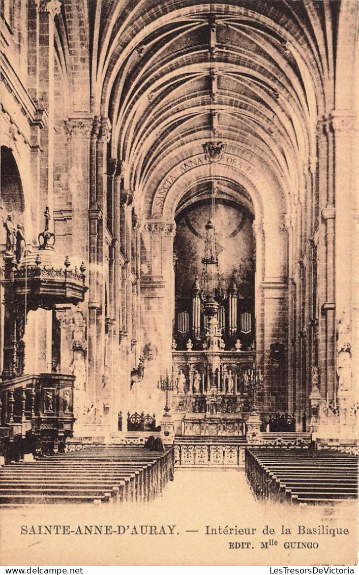 FRANCE - Sainte Anne D'Auray - Vue De L'intérieur De La Basilique - Vue D'ensemble - Carte Postale Ancienne - Auray