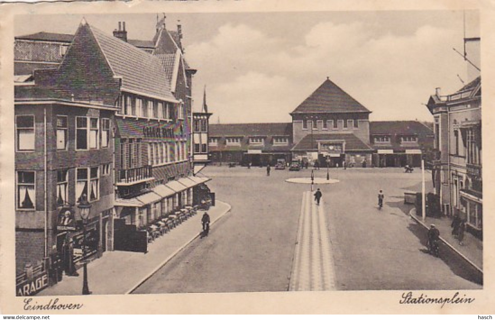 3712	60	Eindhoven, Stationsplein 1938 (zie Hoeken En Achterkant) - Eindhoven