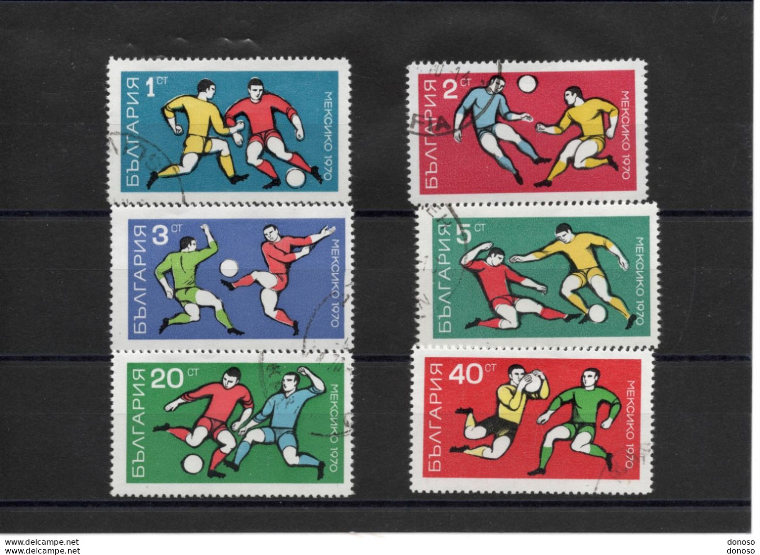 BULGARIE 1970 Coupe Du Monde De Football, Mexico Yvert 1761-1766, Michel 1982-1987 Oblitéré - Used Stamps