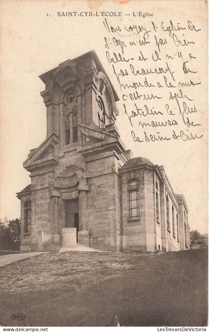 FRANCE - Saint Cyr L'Ecole - L'Eglise - Carte Postale Ancienne - St. Cyr L'Ecole