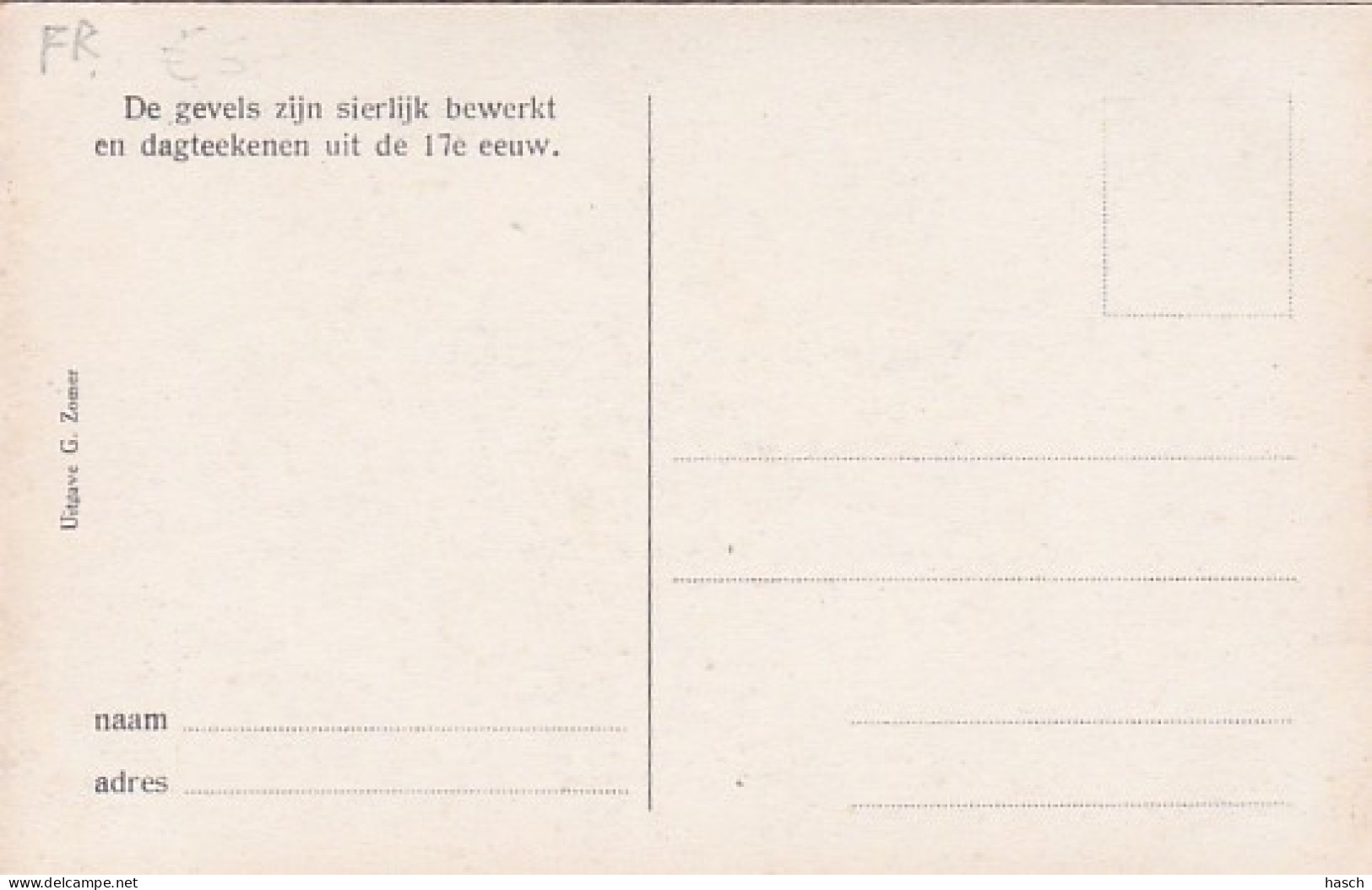 3755	39	Franeker, Post En Telegraafkantoor. (minuscule Vouwtjes In De Hoeken) - Franeker