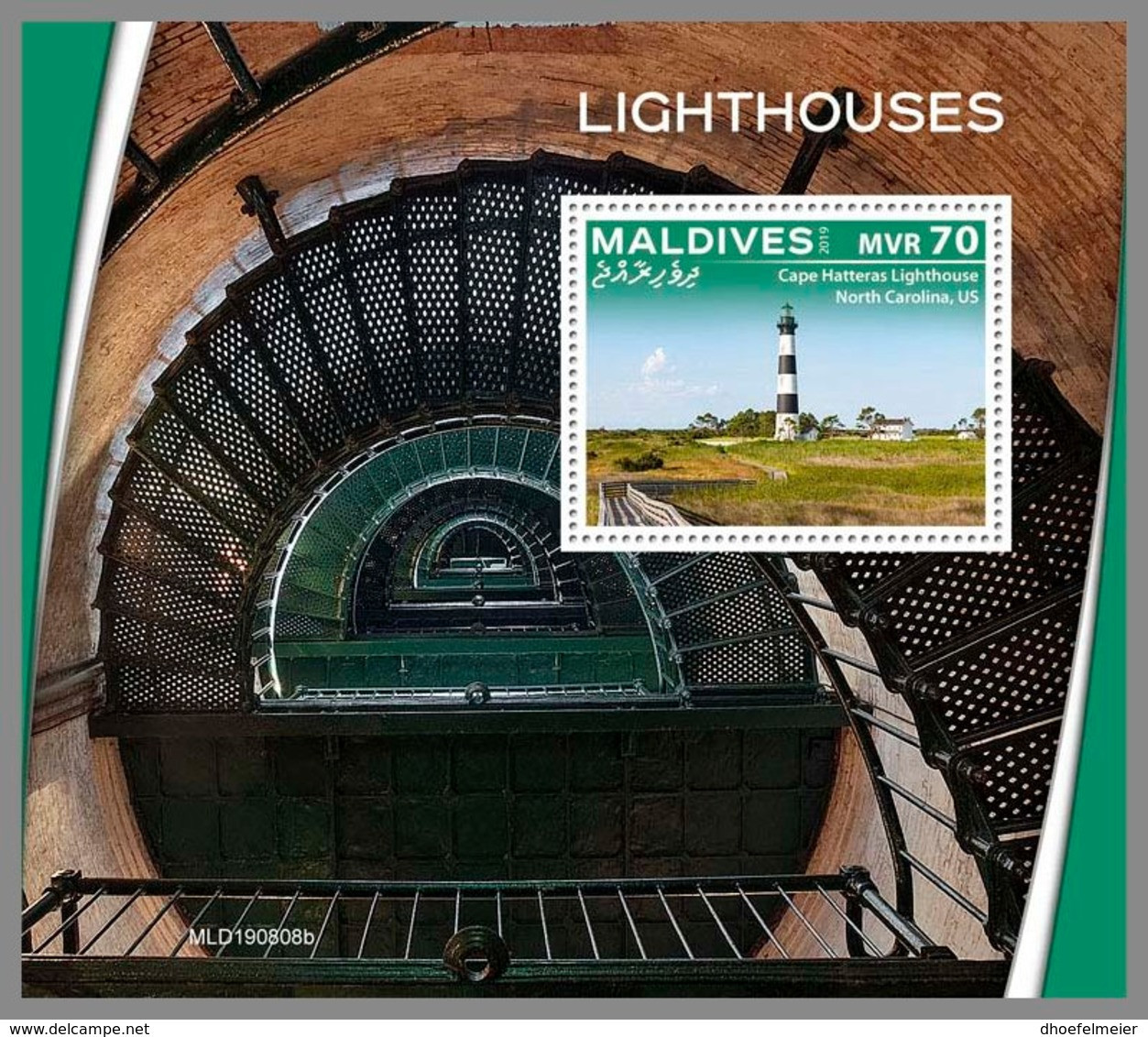 MALDIVES 2019 MNH Lighthouses Leuchttürme Phares S/S - OFFICIAL ISSUE - DH2002 - Faros