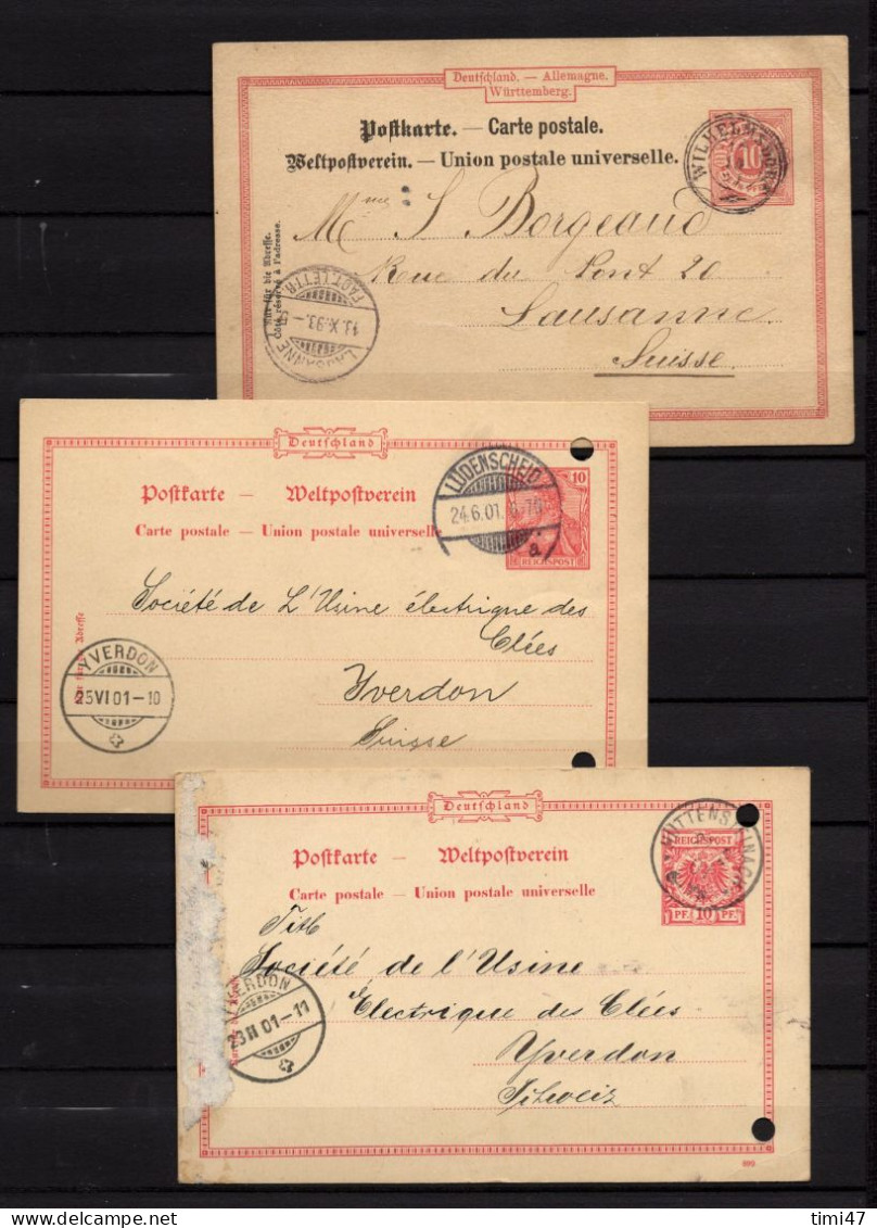 R665  /  ETATS ALLEMANDS+ REICH 13 Plis Lettres / Entiers écrits - Colecciones