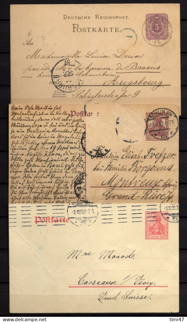 R665  /  ETATS ALLEMANDS+ REICH 13 Plis Lettres / Entiers écrits - Verzamelingen