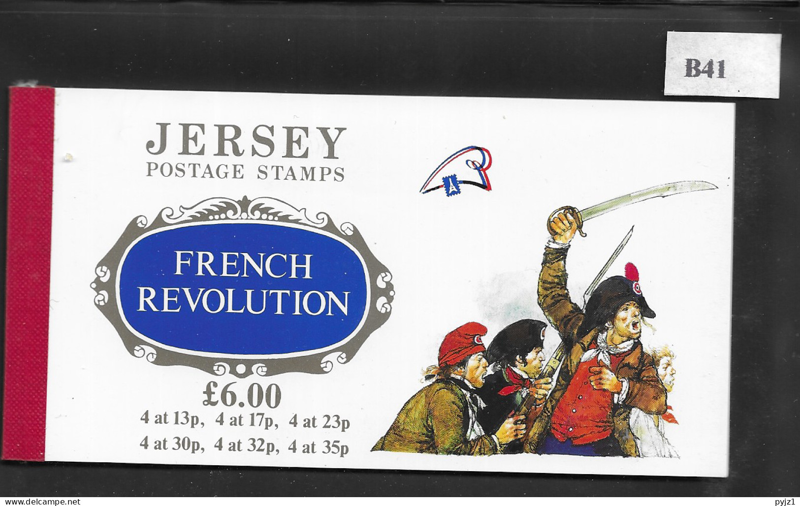 1989 MNH Jersey Booklet French Revolution Postfris** - Jersey