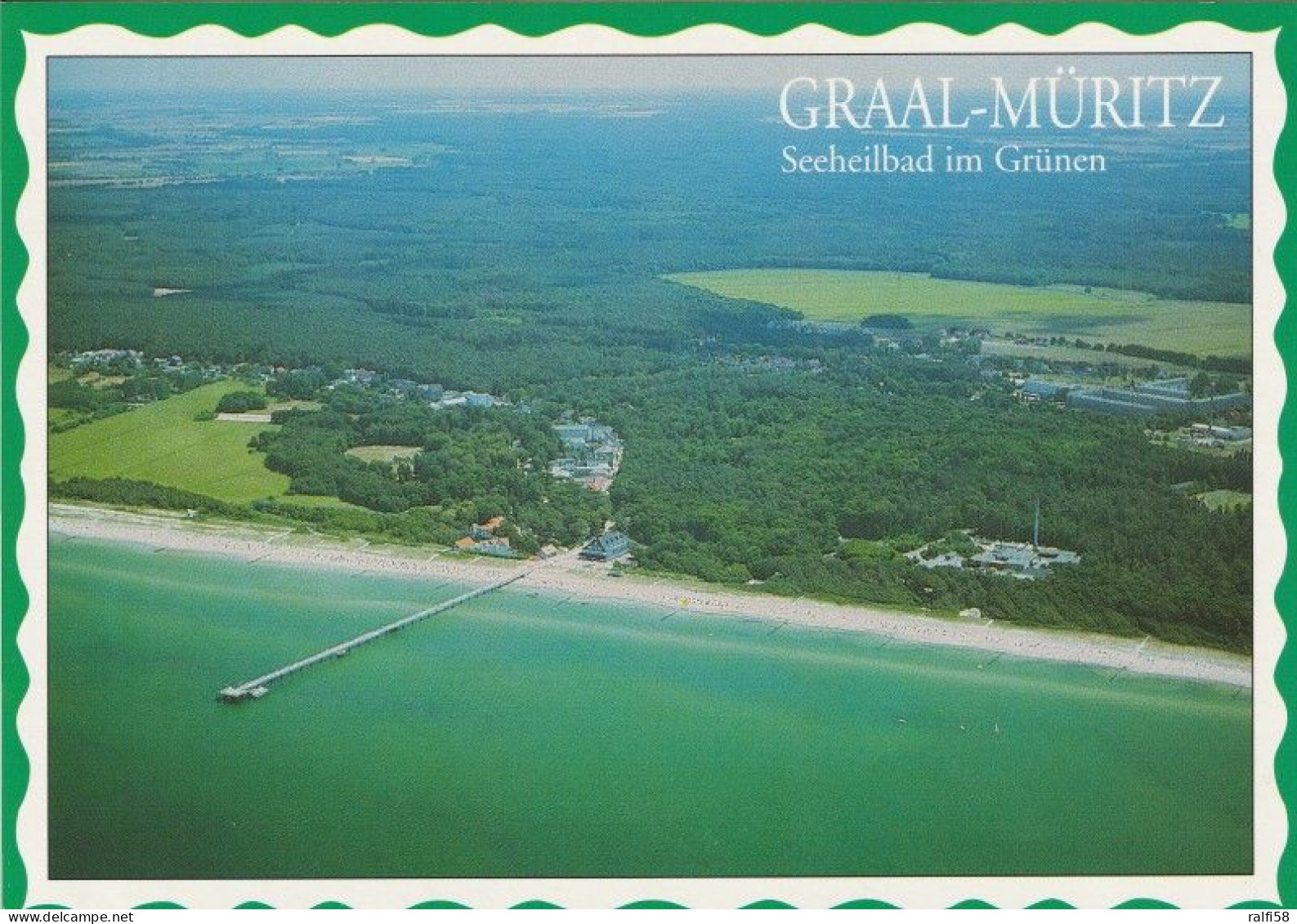 1 AK Germany / Mecklenburg-Vorpommern * Blick Auf Das Ostseeheilbad Graal-Müritz - Luftbildaufnahme * - Graal-Müritz