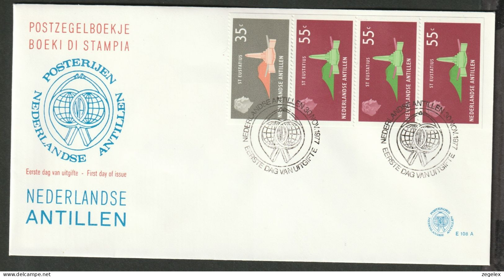 Ned. Antillen 1977 FDC - E108A - Antille