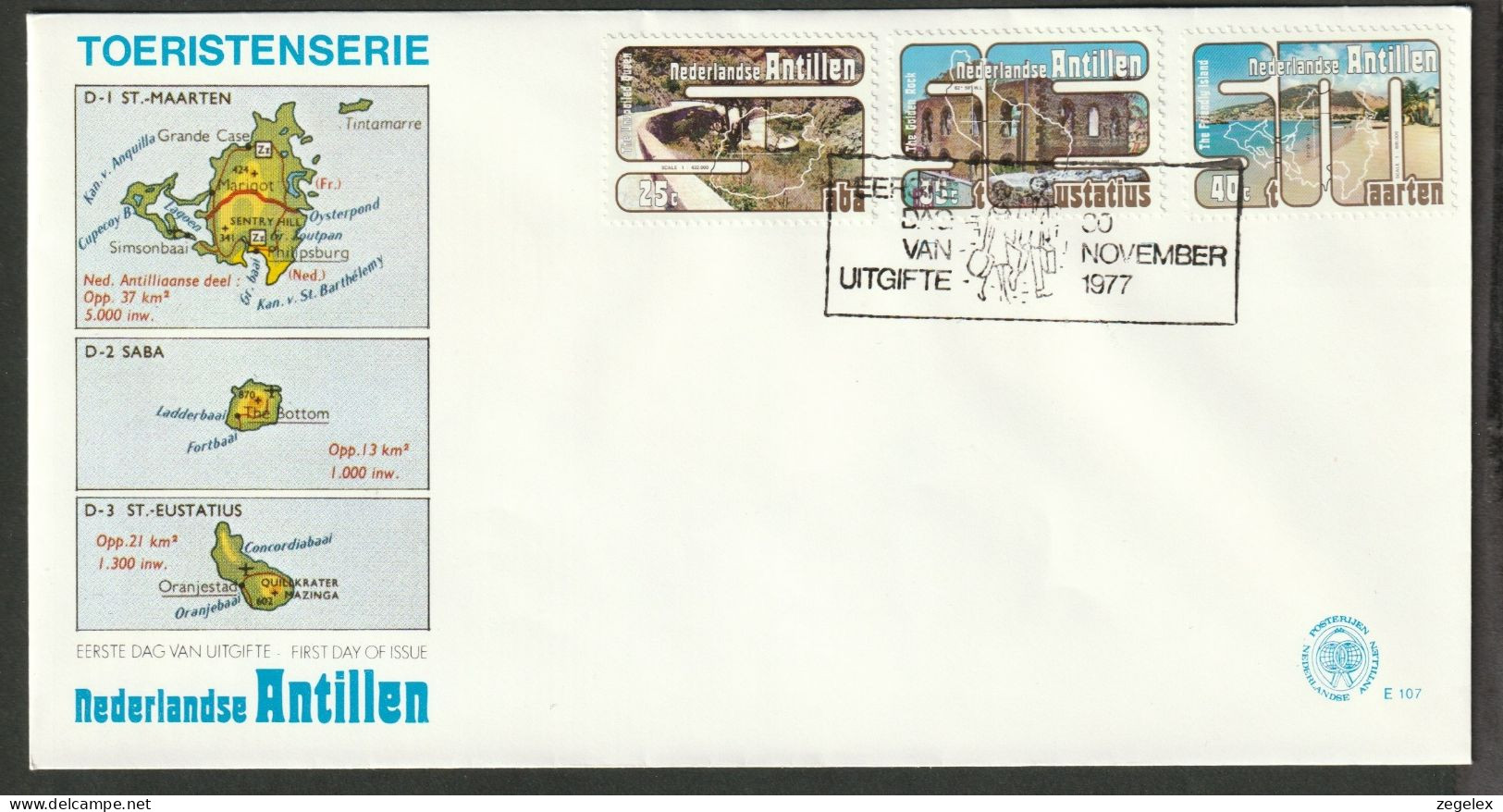 Ned. Antillen 1977 FDC - E107 - Antillen