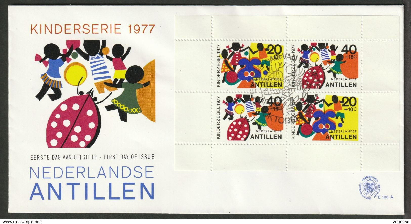 Ned. Antillen 1977 FDC - E106A - Antille