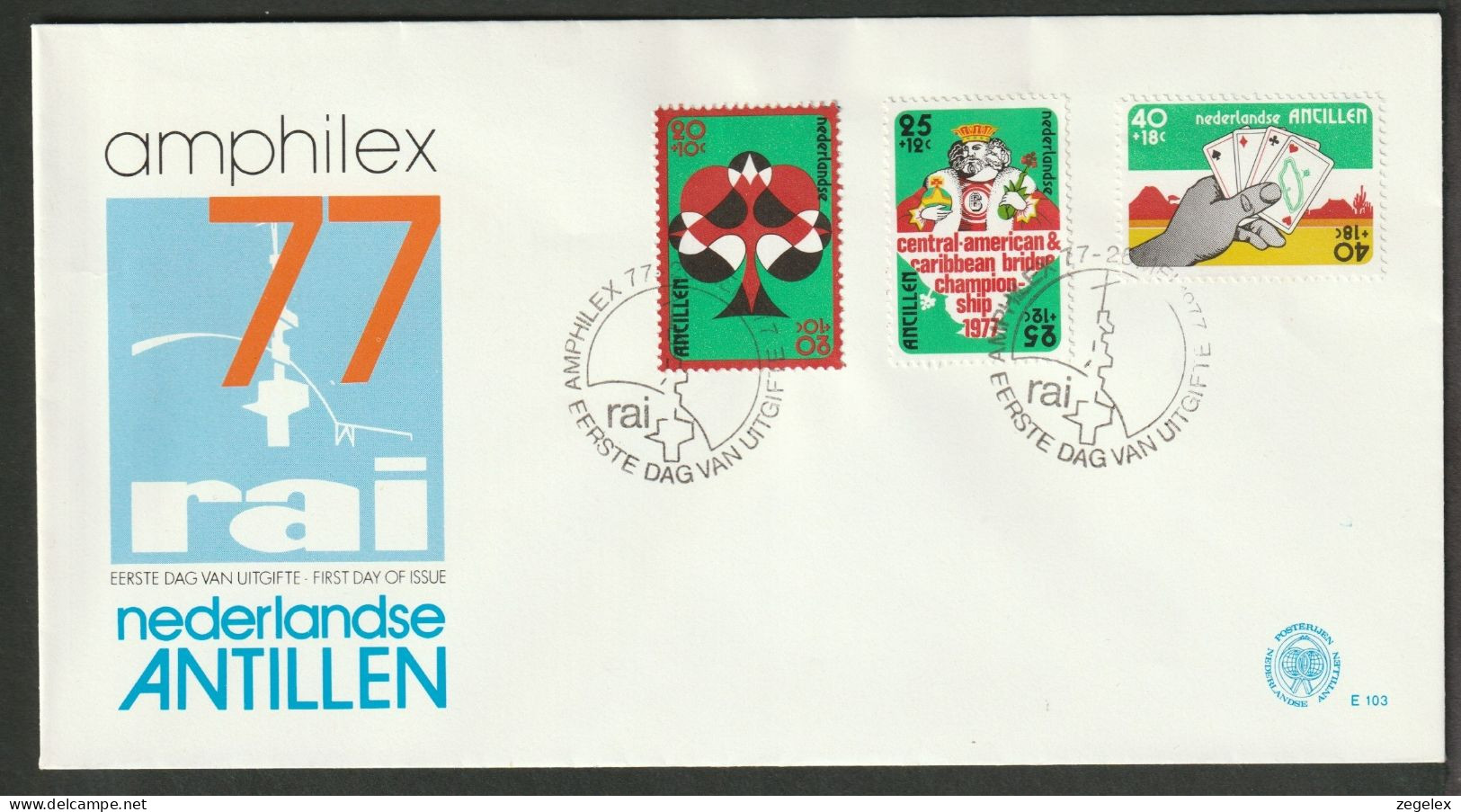 Ned. Antillen 1977 FDC - E103 - West Indies