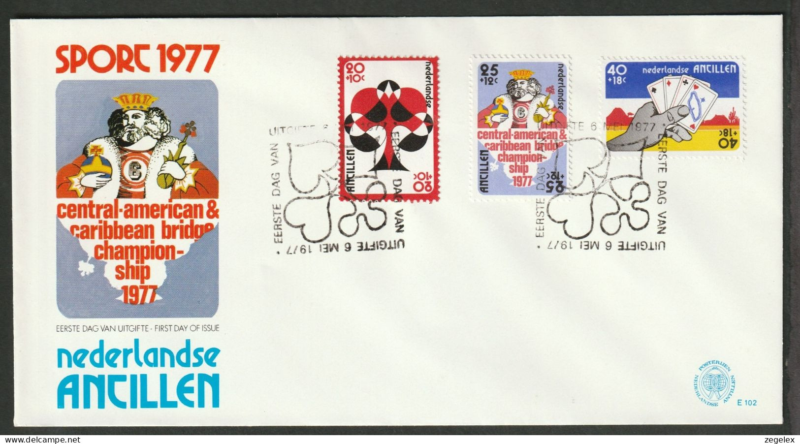 Ned. Antillen 1977 FDC - E102 - Antille