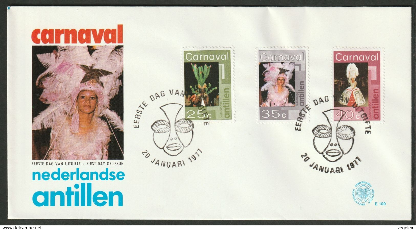 Ned. Antillen 1977 FDC - E100 - Antillen