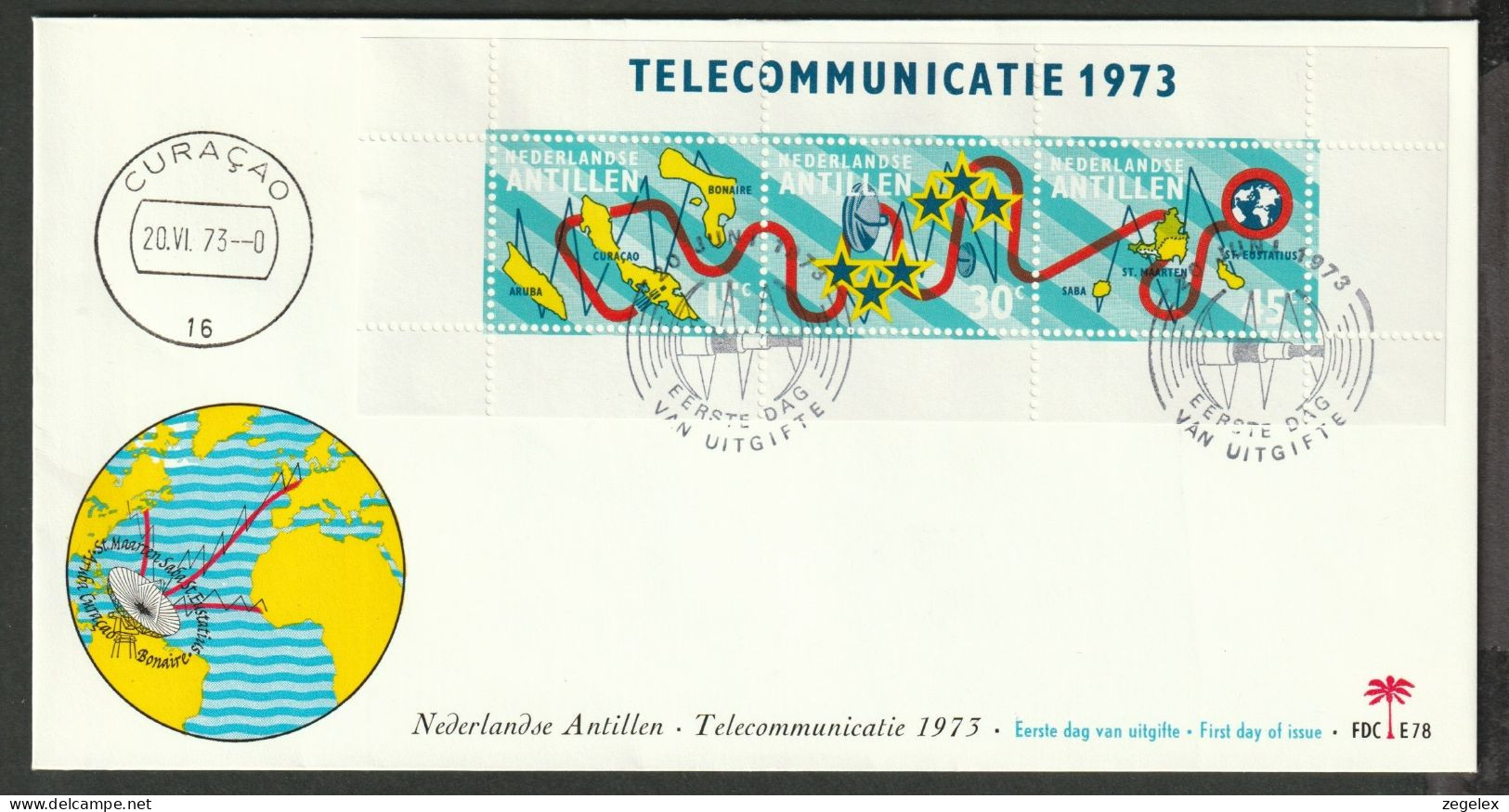 Ned. Antillen 1973 FDC - E78 - Antille