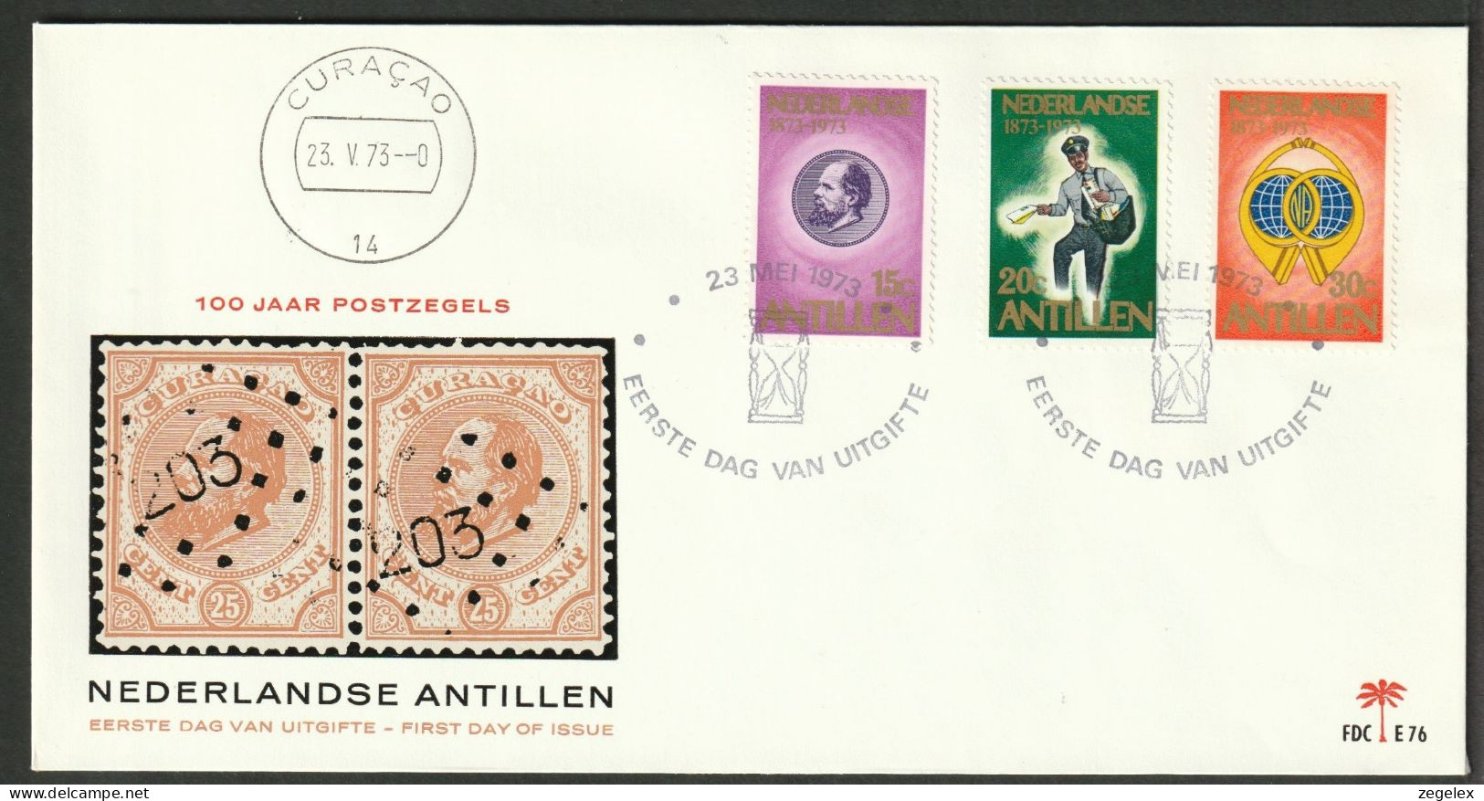 Ned. Antillen 1973 FDC - E76 - Antillen